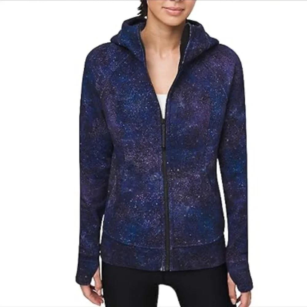 Lululemon Scuba Hoodie Polar Lights Blue Multi Size 8